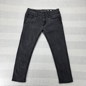 MISS ME Women's Size 32 Black [ BLK-01 ] Skinny Mid-Rise Denim Jeans JS4009529